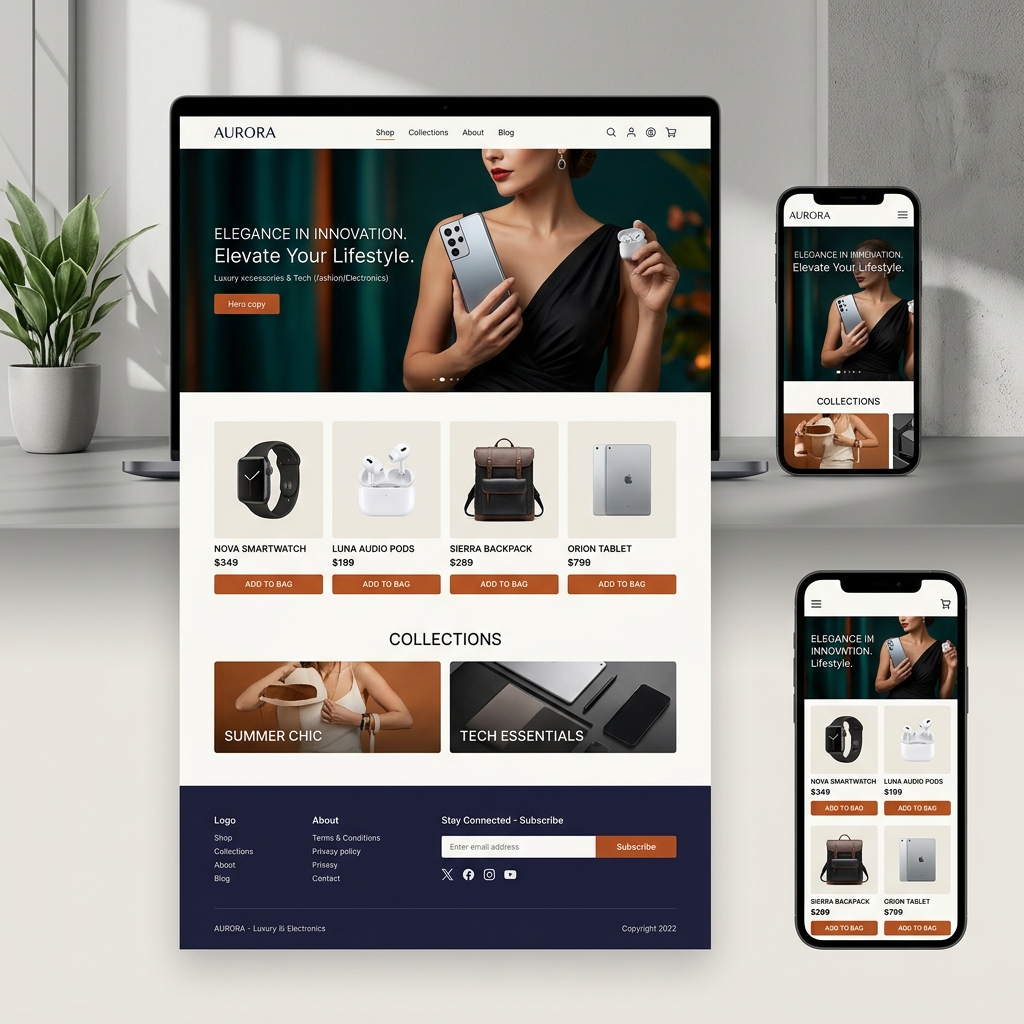 Roast & Co. website by 1-800 Web Design